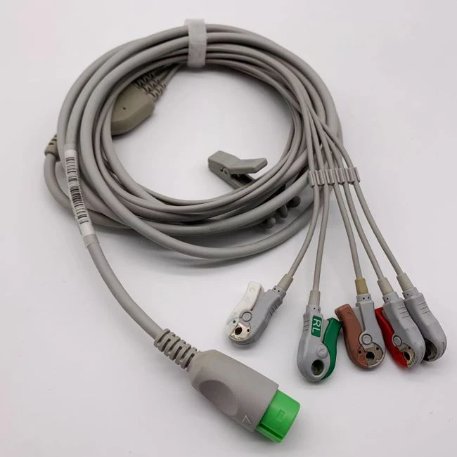Mindary Compatible ECG Cable Leadwires 5-LD Clip
