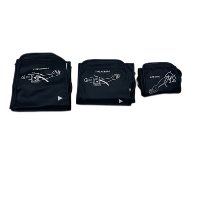 Atkārtoti lietojama sfigmomanometra asinsspiediena manšete ar vienu cauruli, universāla